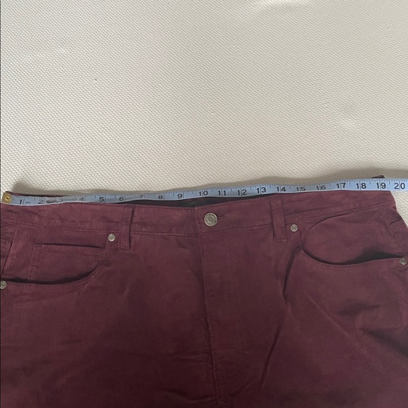 New Talbots Burgundy Straight Leg Curvy Slimming Corduroy Pants Size 16W - Picture 3 of 10